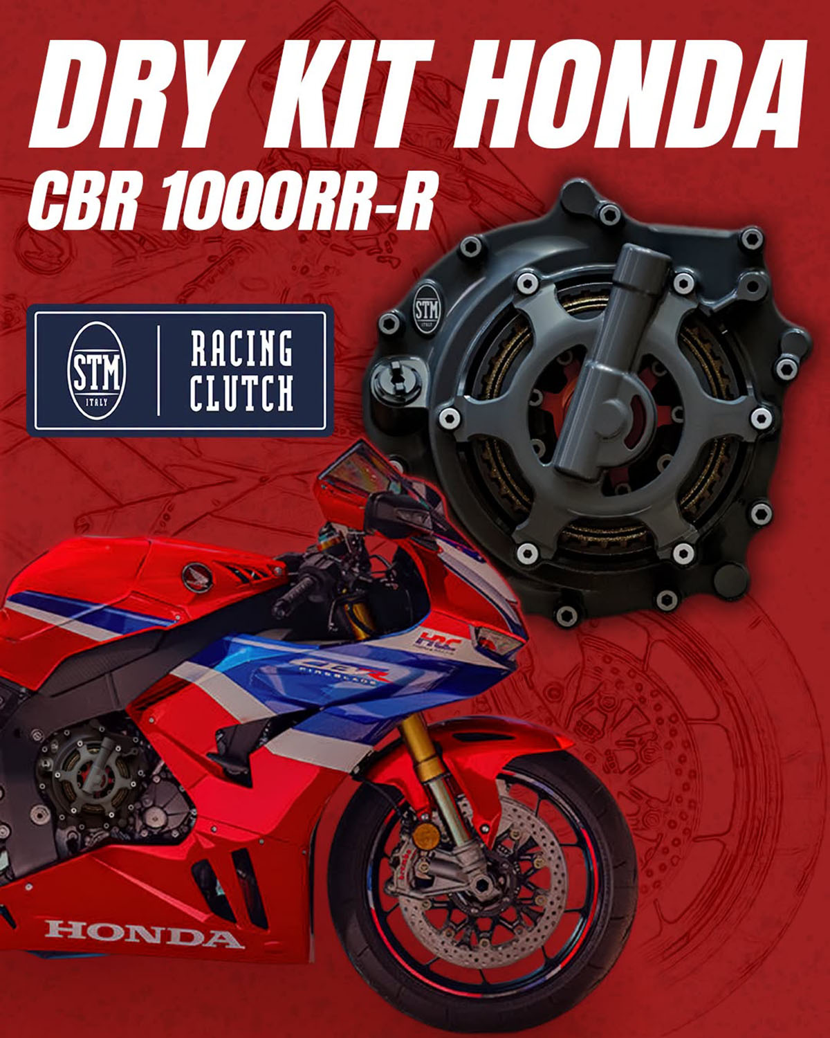 STMドライクラッチコンバージョンキット HONDA CBR1000 RR-R　ご予約承り中！
